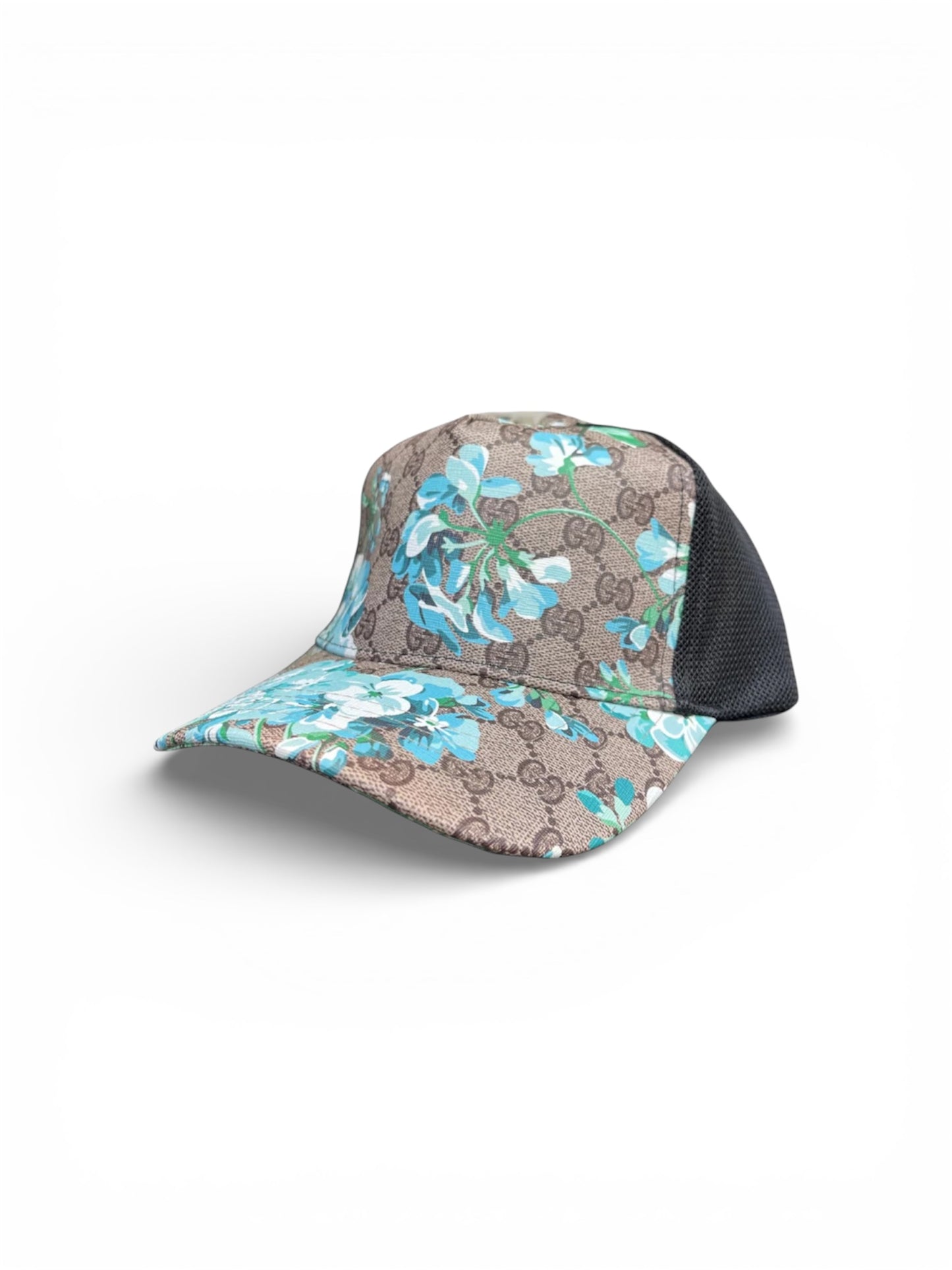 GUCCI GG BLOOM HAT - BLUE/BEIGE