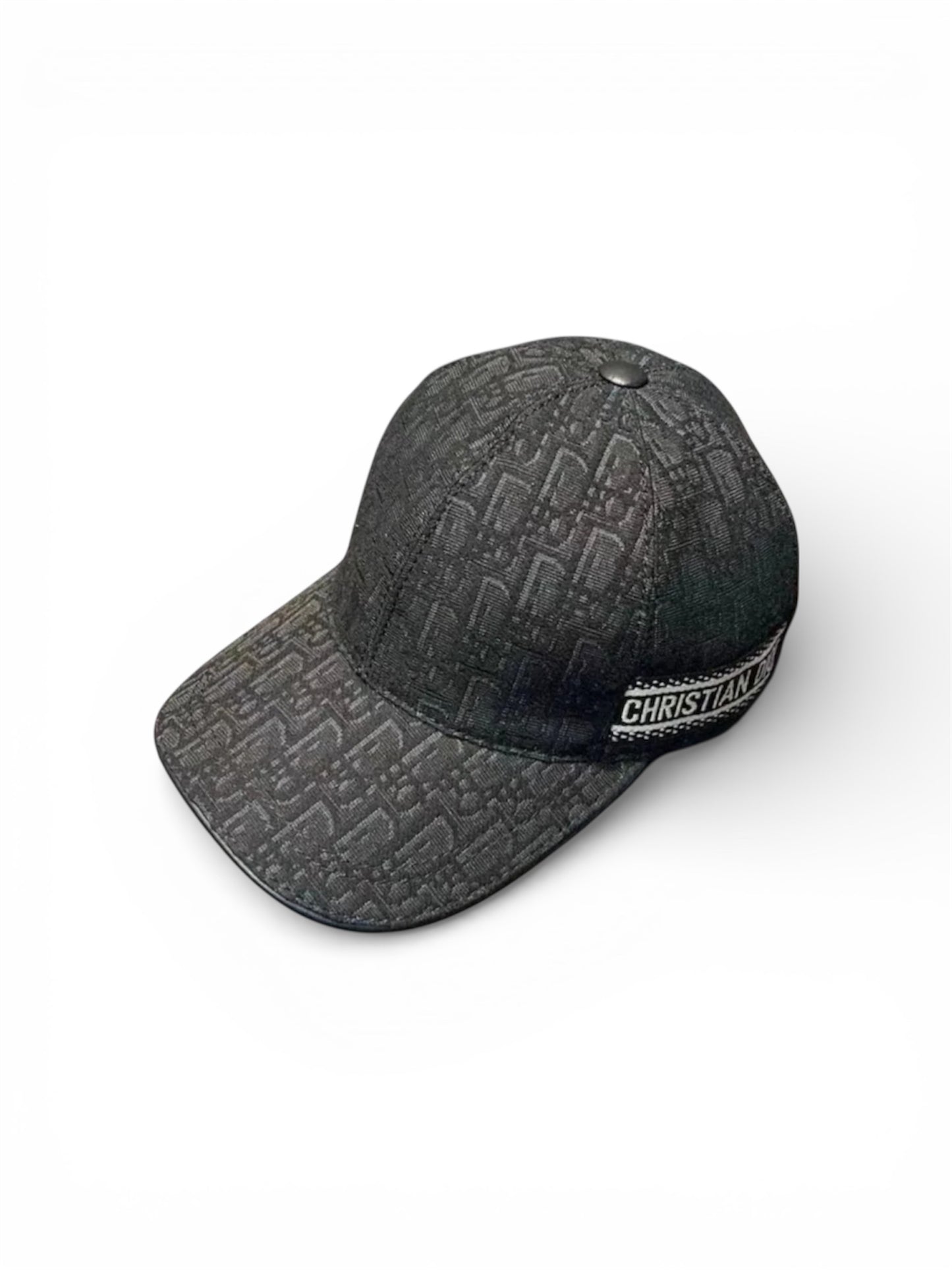 DIOR OBLIQUE STITCH HAT - BLACK