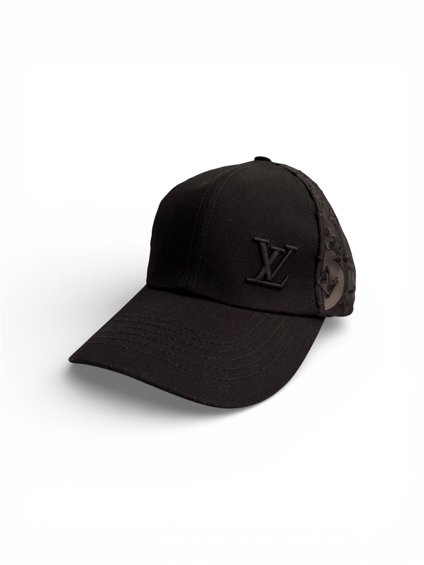 LOUIS VUITTON TRUCKER LOGO HAT - BLACK