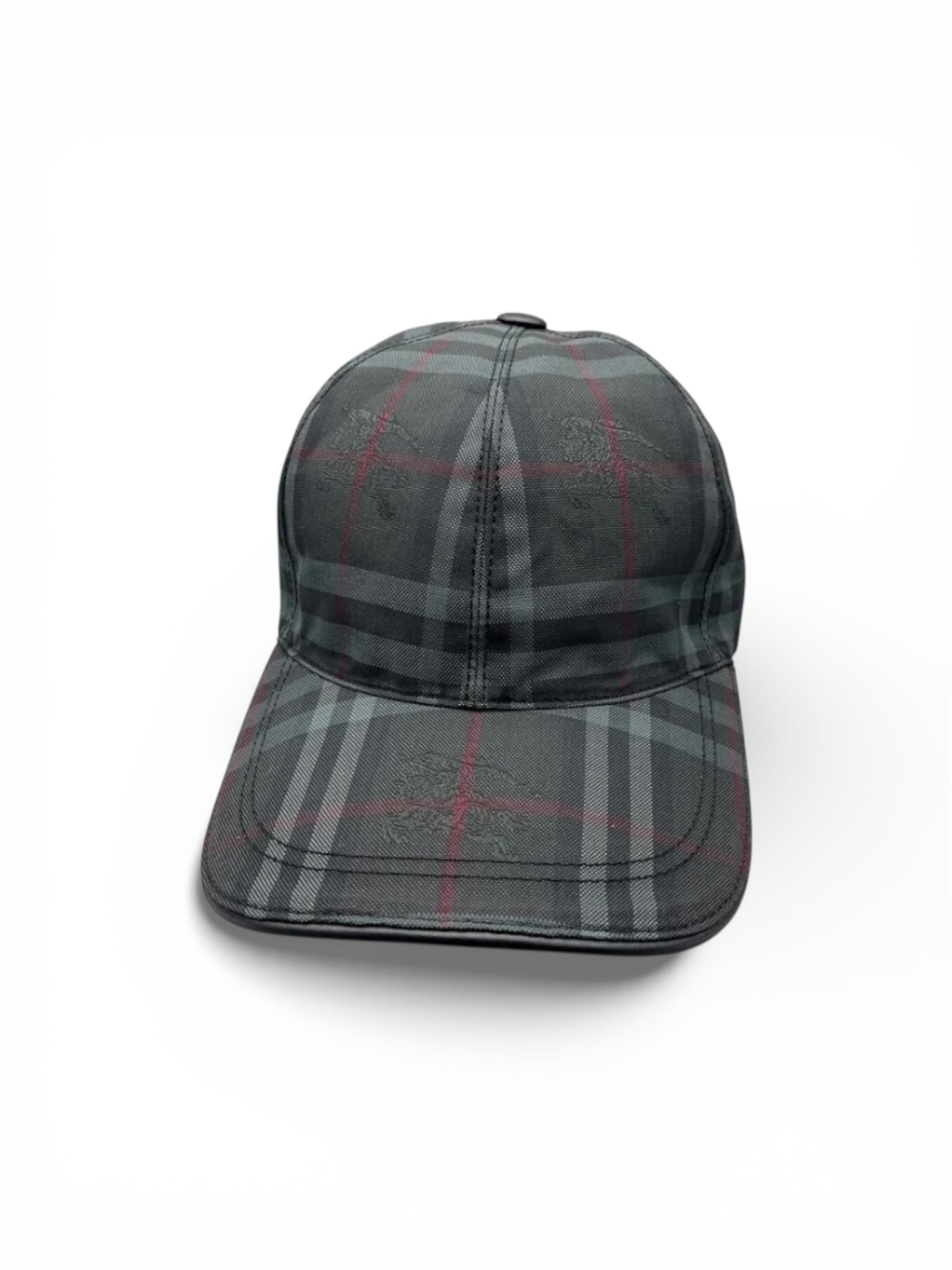 BURBERRY ETCHED BASEBALL HAT - BLACK