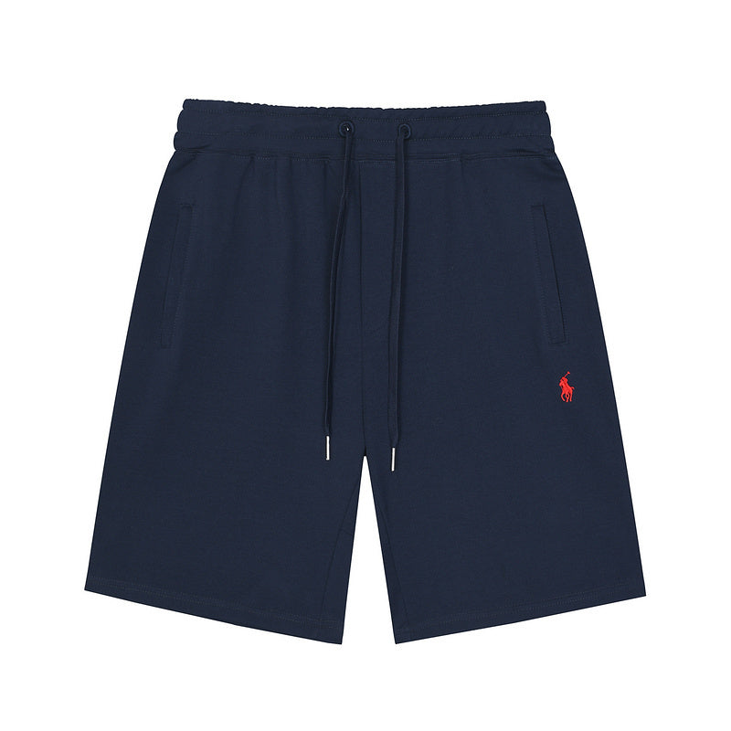 RALPH LAUREN Knit Shorts 'NAVY-RED'