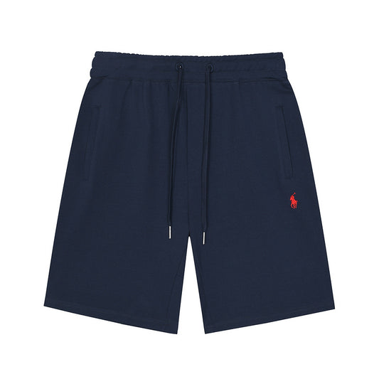 RALPH LAUREN Knit Shorts 'NAVY-RED'