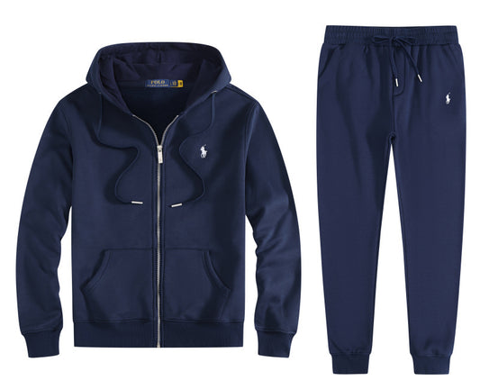 RALPH LAUREN Tracksuit Set 'NAVY-WHITE'