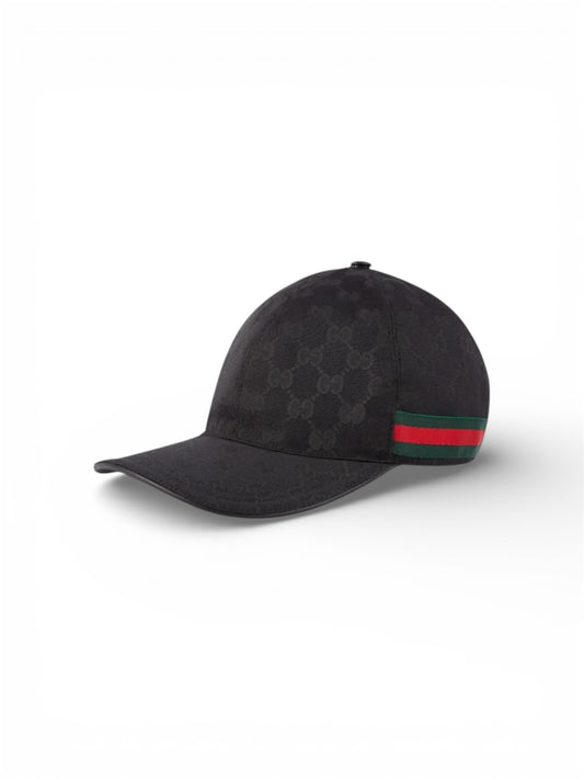 GUCCI GG CANVAS HAT WITH WEB