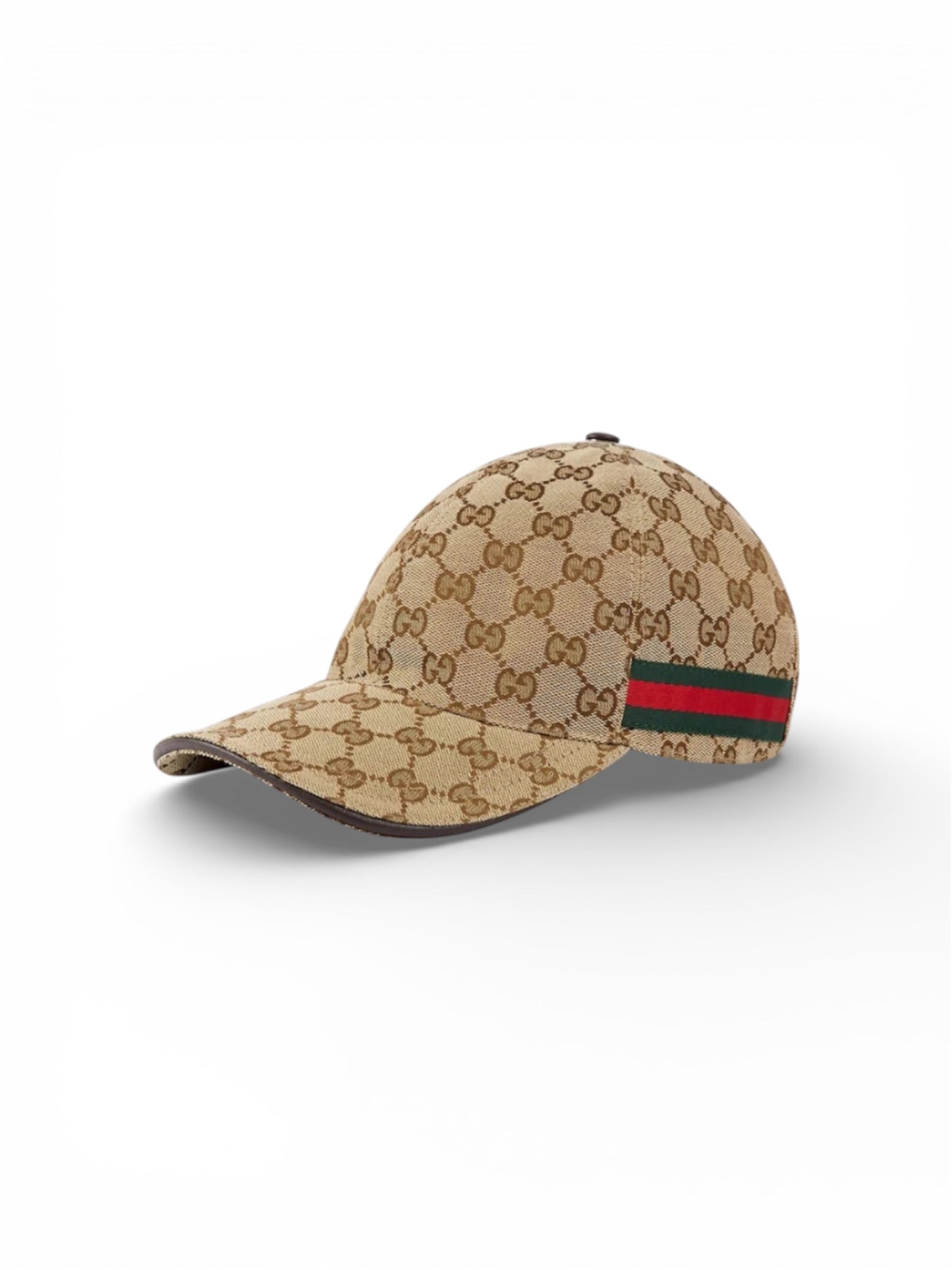 GUCCI ORIGINAL GG CANVAS BASEBALL HAT WITH WEB