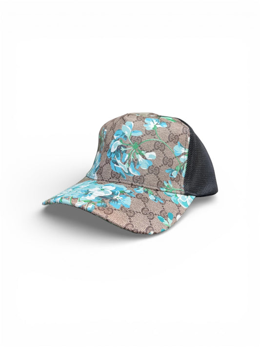 GUCCI GG BLOOM HAT - BLUE/BEIGE