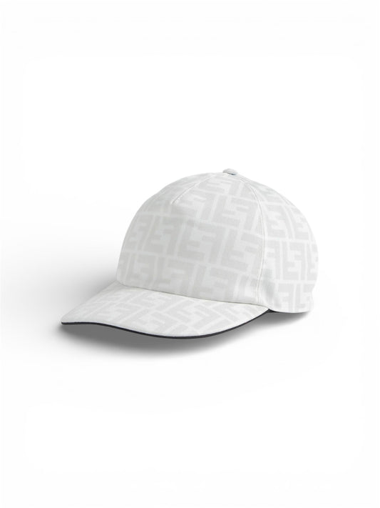 FENDI MONOGRAM HAT - WHITE