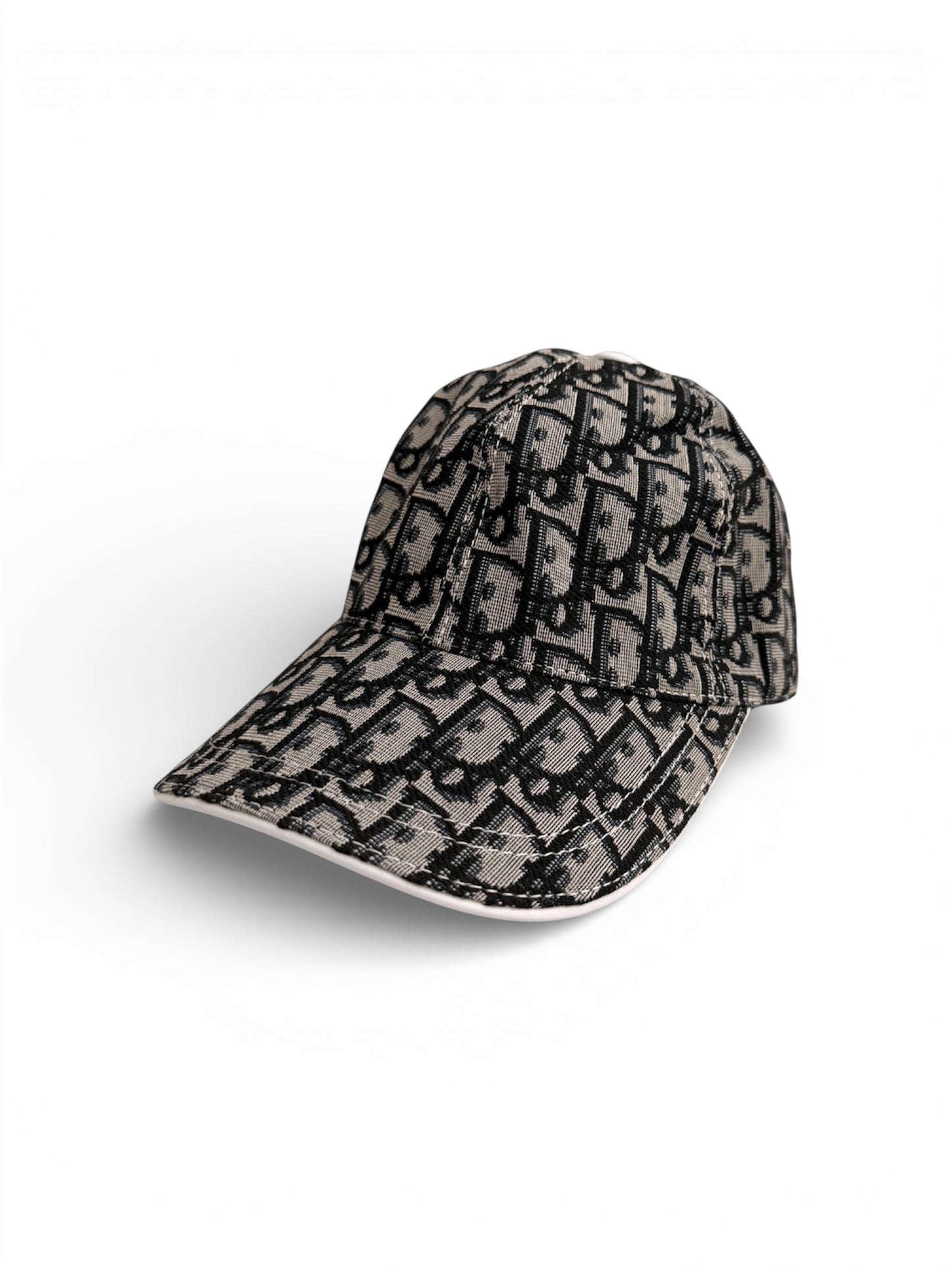 DIOR OBLIQUE MONOGRAM HAT - BLACK/GREY