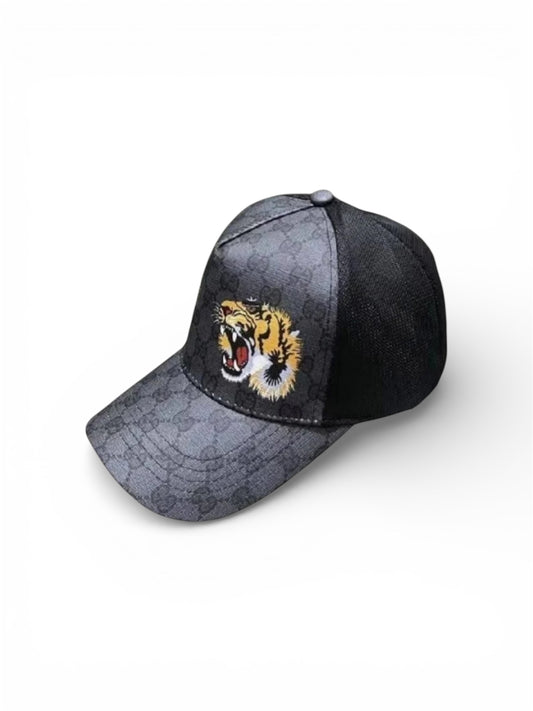 GUCCI GG SUPREME TIGER CAP - BLACK