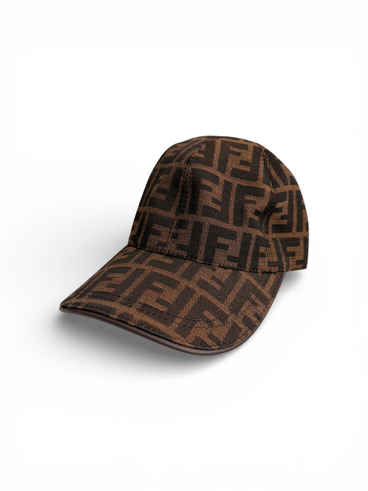 FENDI MONOGRAM HAT - BROWN/BLACK
