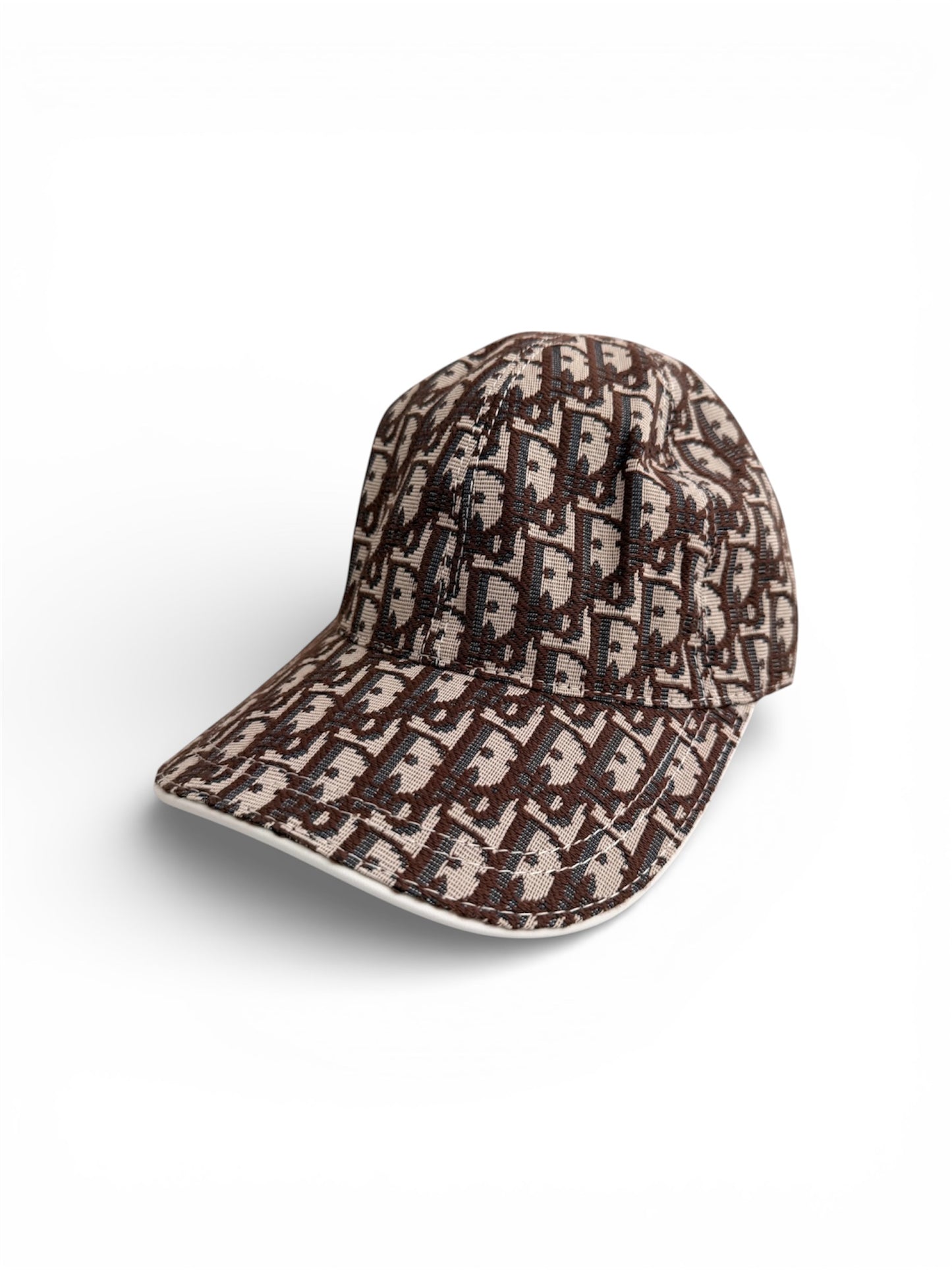 DIOR OBLIQUE MONOGRAM HAT - BROWN/BEIGE