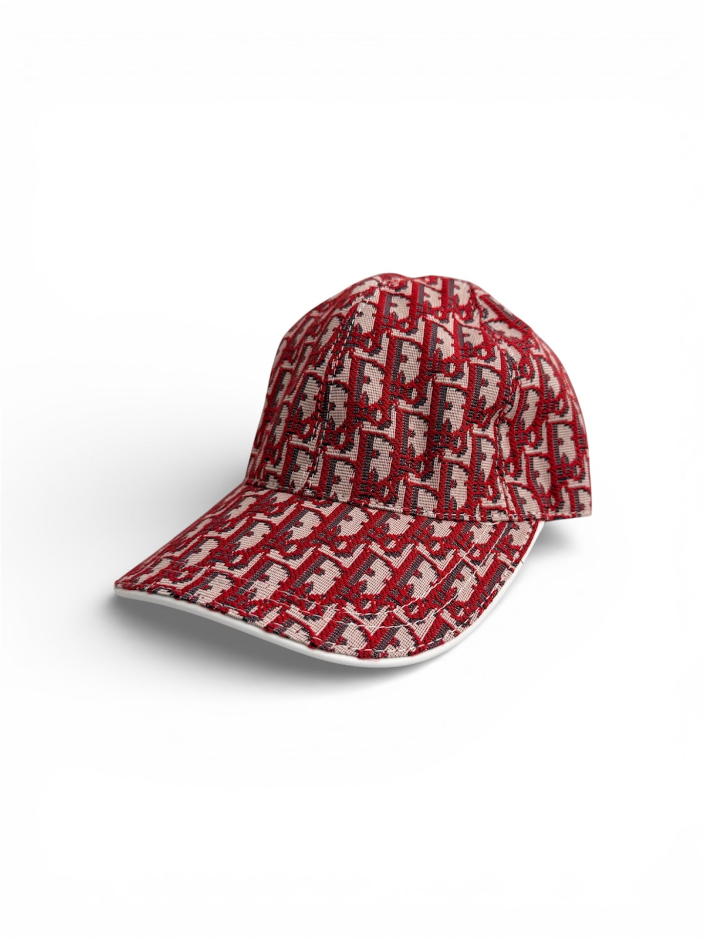 DIOR OBLIQUE MONOGRAM HAT - RED