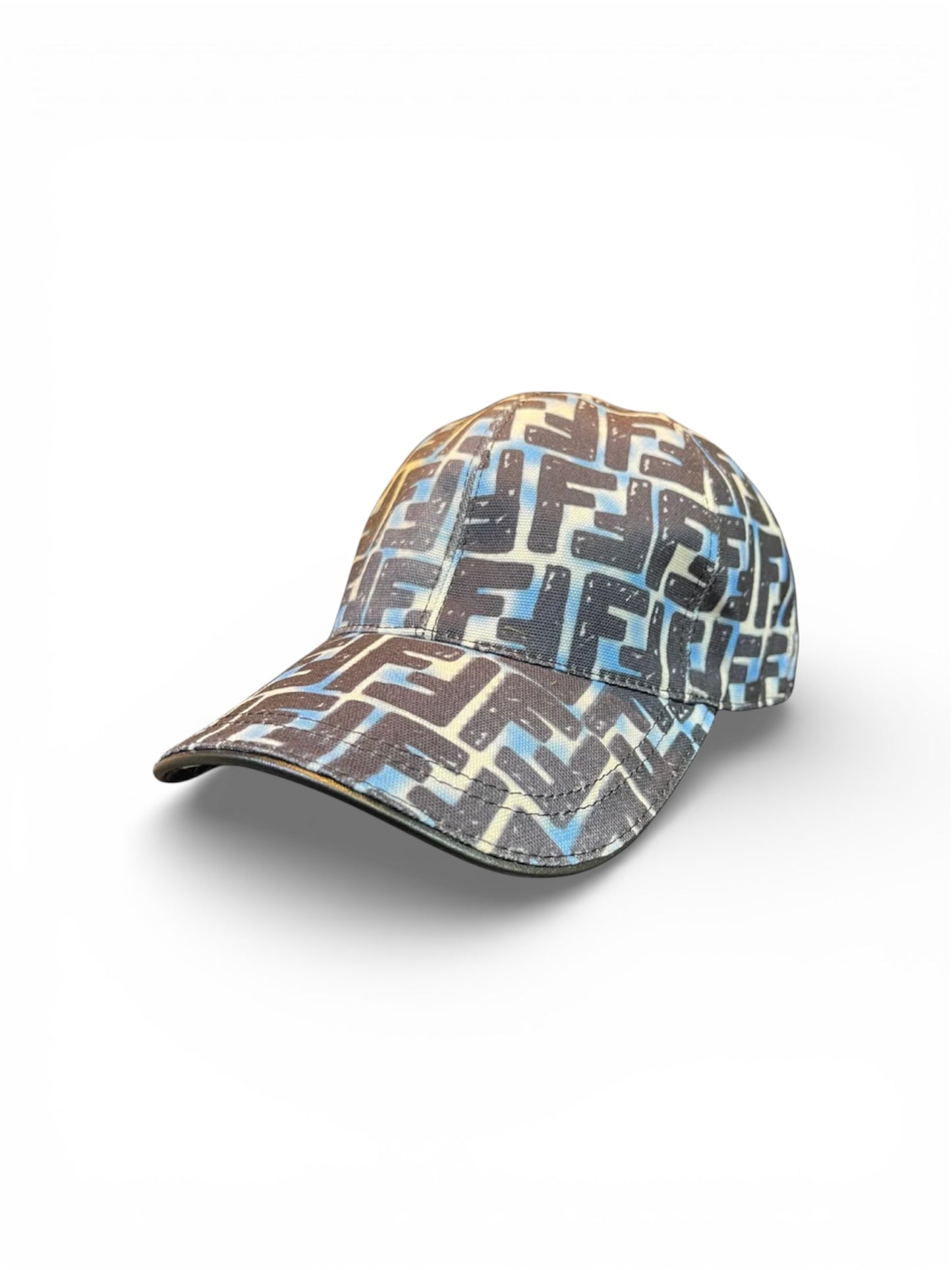 FENDI MONOGRAM ART HAT - BLUE/BLACK