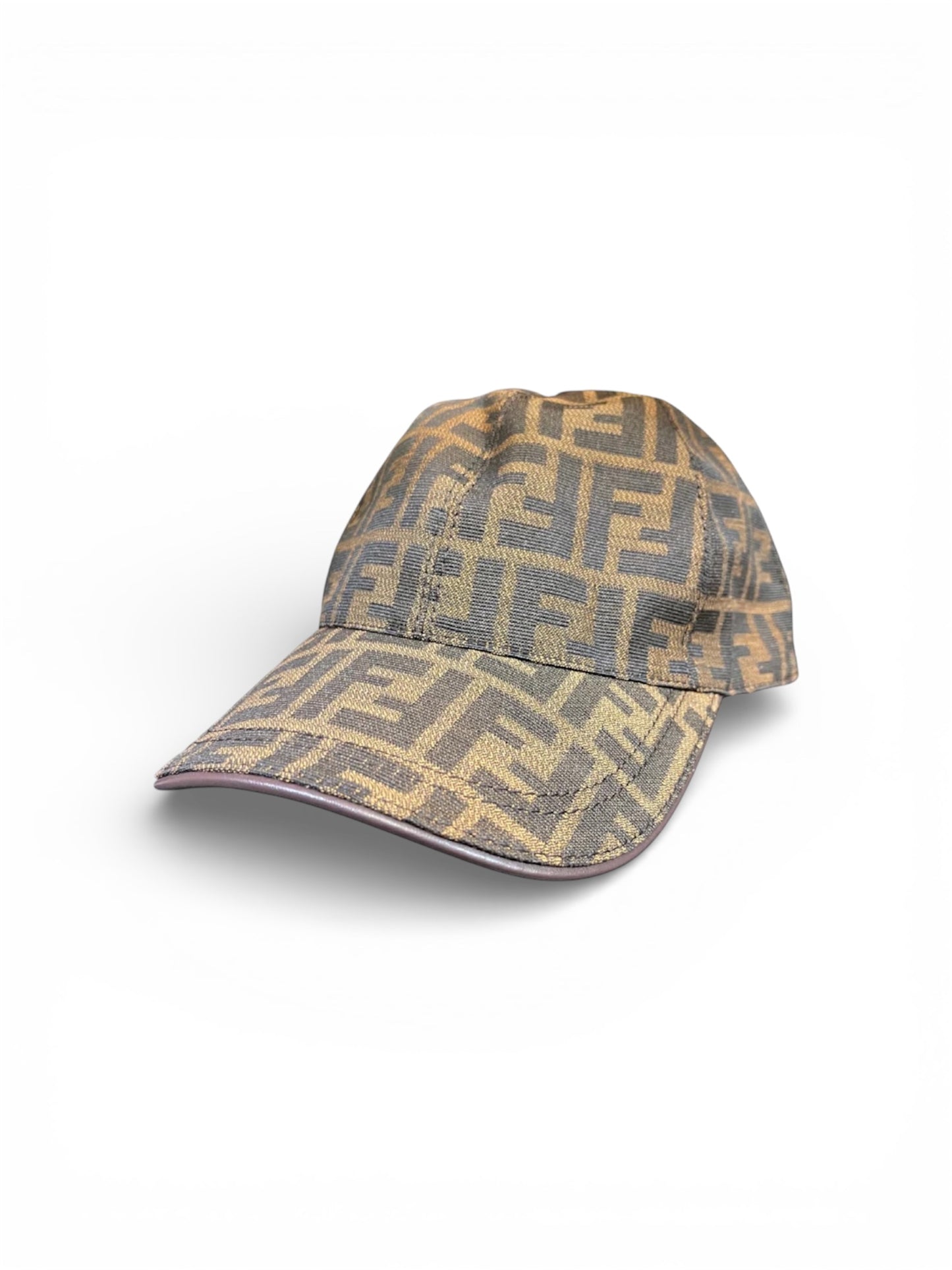 FENDI MONOGRAM HAT - BROWN