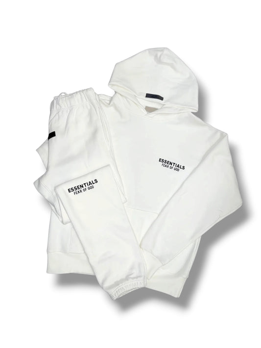 FEAR OF GOD ESSENTIALS TRACKSUIT - WHITE