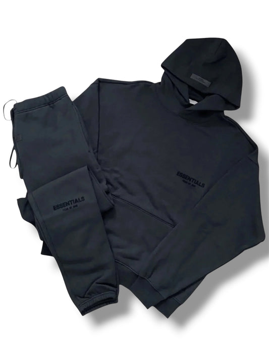 FEAR OF GOD ESSENTIALS TRACKSUIT - BLACK/ BLACK
