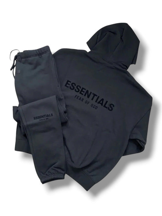 FEAR OF GOD ESSENTIALS TRACKSUIT - BLACK/ BLACK