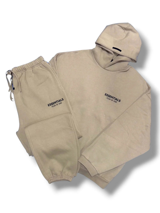 FEAR OF GOD ESSENTIALS TRACKSUIT - BEIGE