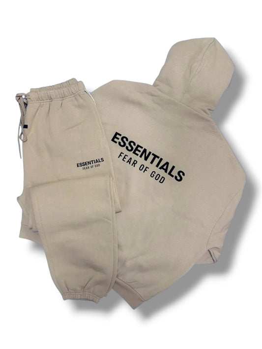 FEAR OF GOD ESSENTIALS TRACKSUIT - BEIGE